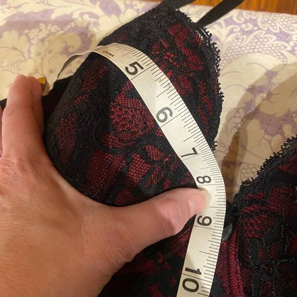 Marilyn Monroe size large Wine red and black lace lingerie stretchy soft sexy - Picture 5 of 6